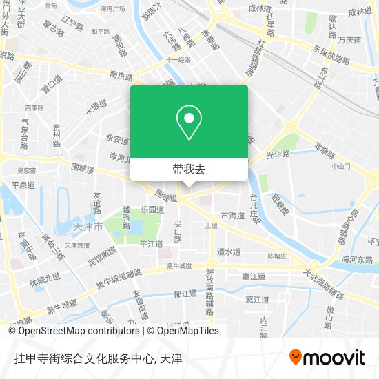 挂甲寺街综合文化服务中心地图