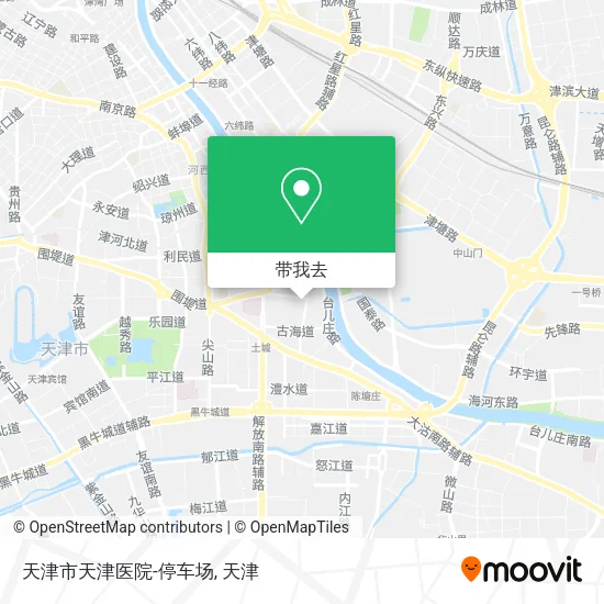 天津市天津医院-停车场地图