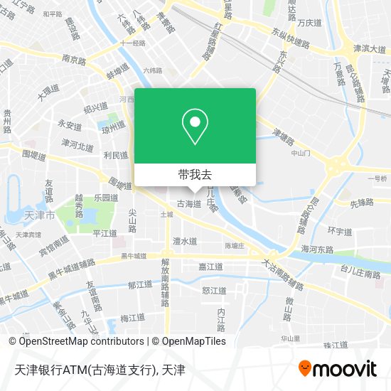 天津银行ATM(古海道支行)地图