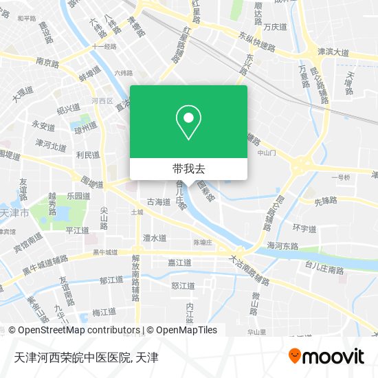 天津河西荣皖中医医院地图