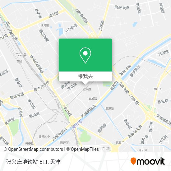 张兴庄地铁站-E口地图
