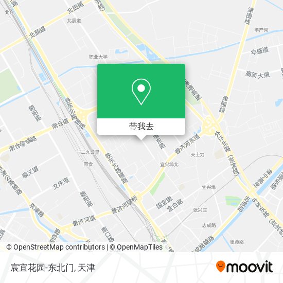 宸宜花园-东北门地图