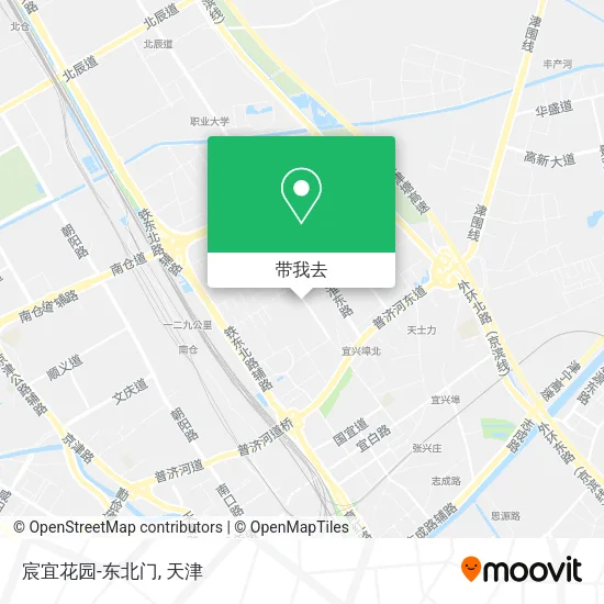 宸宜花园-东北门地图