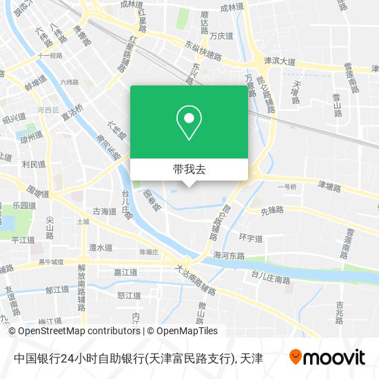 中国银行24小时自助银行(天津富民路支行)地图