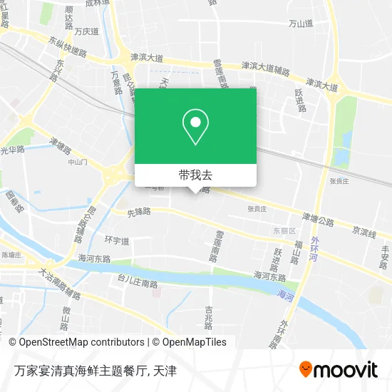 万家宴清真海鲜主题餐厅地图
