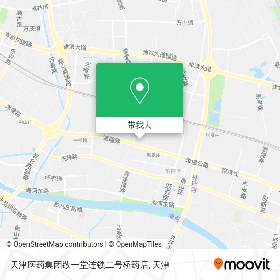 天津医药集团敬一堂连锁二号桥药店地图