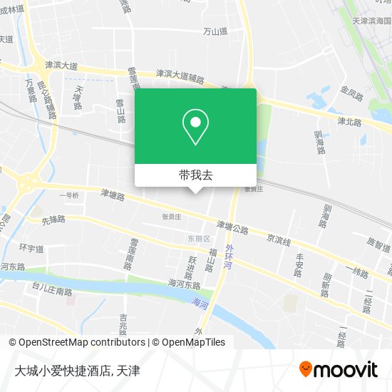 大城小爱快捷酒店地图