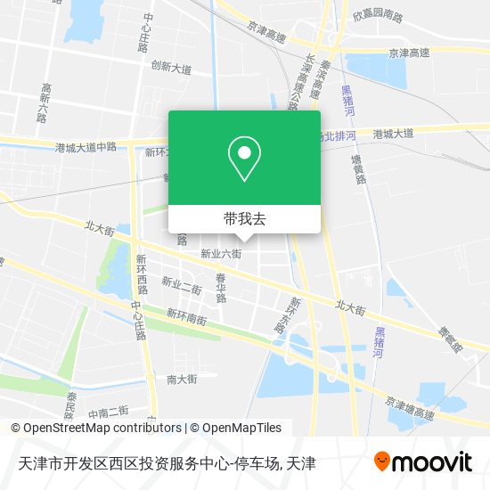 天津市开发区西区投资服务中心-停车场地图