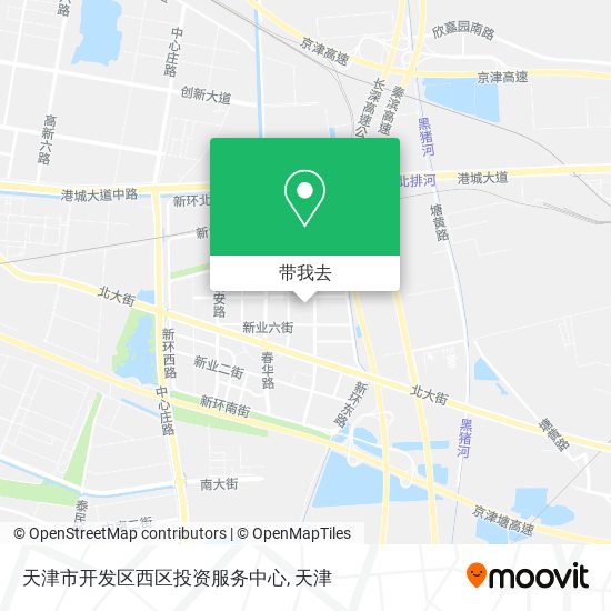 天津市开发区西区投资服务中心地图