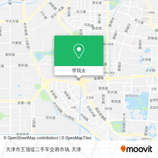 天津市王顶堤二手车交易市场地图