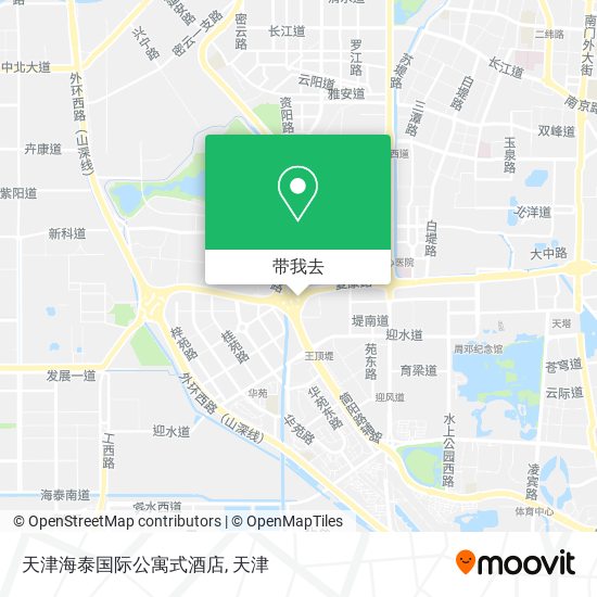 天津海泰国际公寓式酒店地图