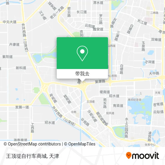 王顶堤自行车商城地图