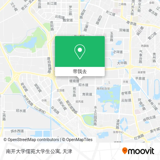 南开大学儒苑大学生公寓地图