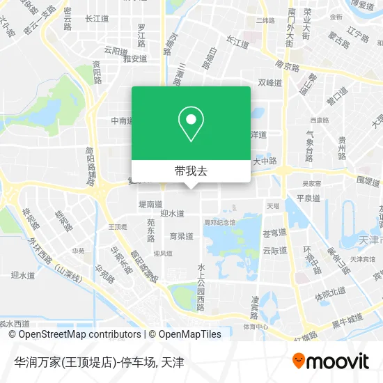 华润万家(王顶堤店)-停车场地图
