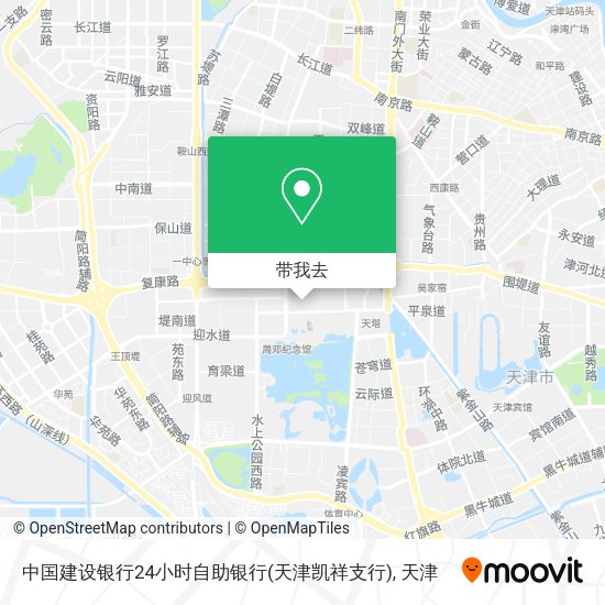 中国建设银行24小时自助银行(天津凯祥支行)地图