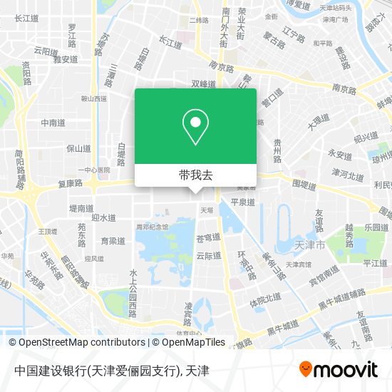 中国建设银行(天津爱俪园支行)地图