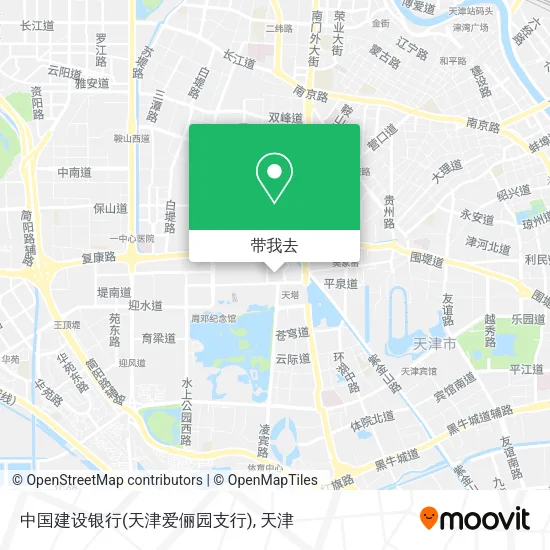 中国建设银行(天津爱俪园支行)地图