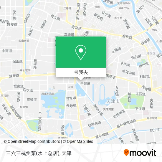 三六三杭州菜(水上总店)地图