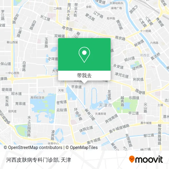 河西皮肤病专科门诊部地图