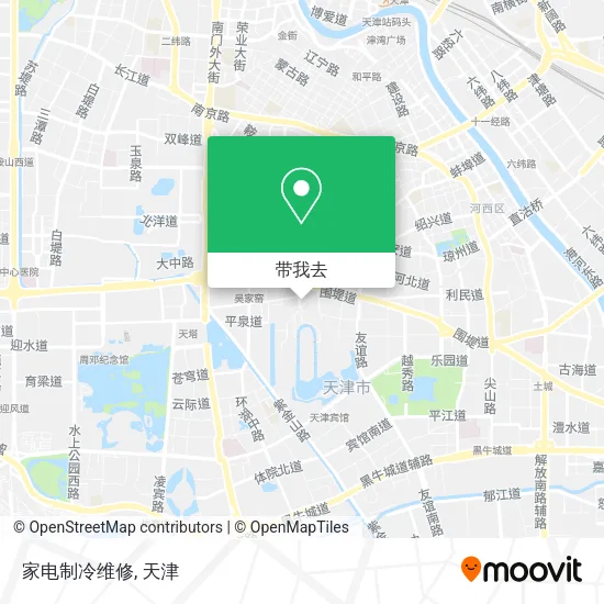 家电制冷维修地图