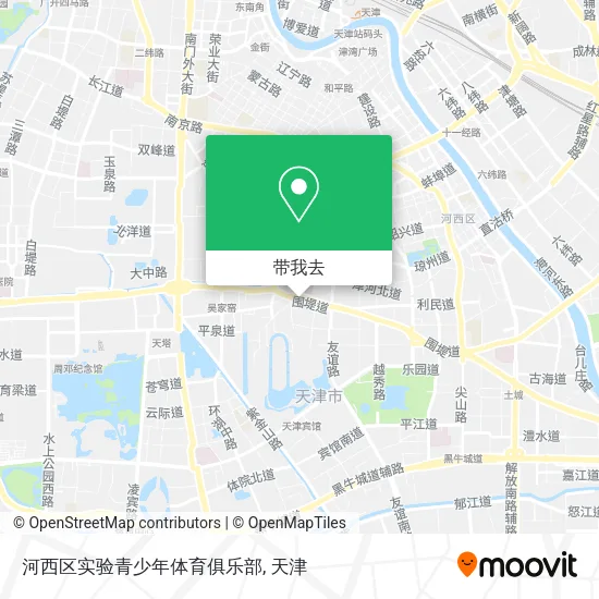 河西区实验青少年体育俱乐部地图