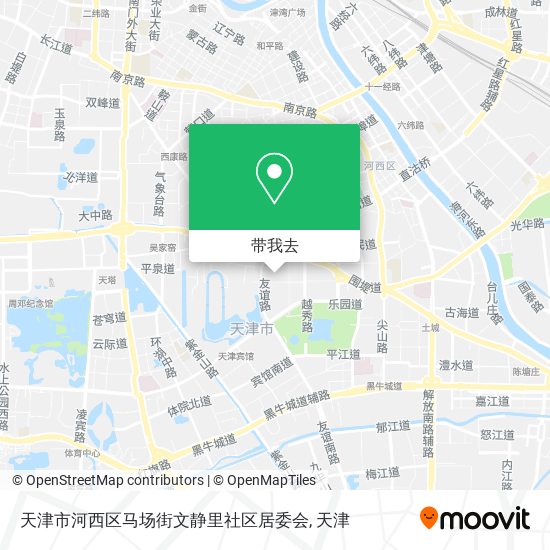 天津市河西区马场街文静里社区居委会地图