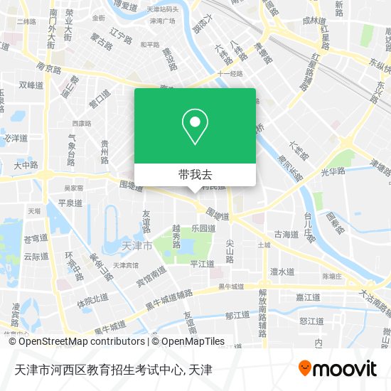 天津市河西区教育招生考试中心地图