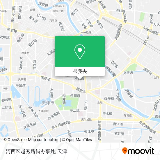 河西区越秀路街办事处地图