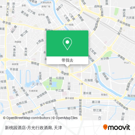 新桃园酒店-月光行政酒廊地图
