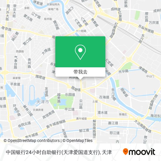 中国银行24小时自助银行(天津爱国道支行)地图