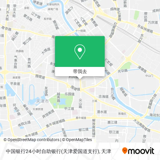 中国银行24小时自助银行(天津爱国道支行)地图