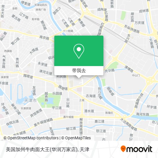 美国加州牛肉面大王(华润万家店)地图