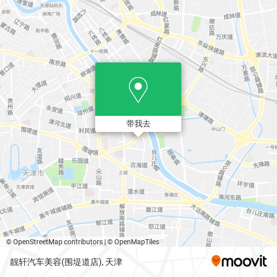 靓轩汽车美容(围堤道店)地图