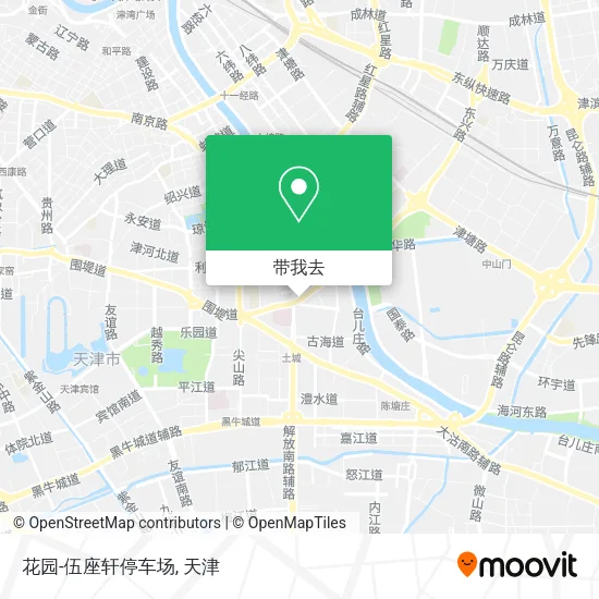 花园-伍座轩停车场地图