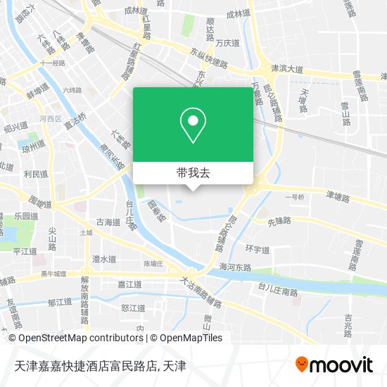 天津嘉嘉快捷酒店富民路店地图