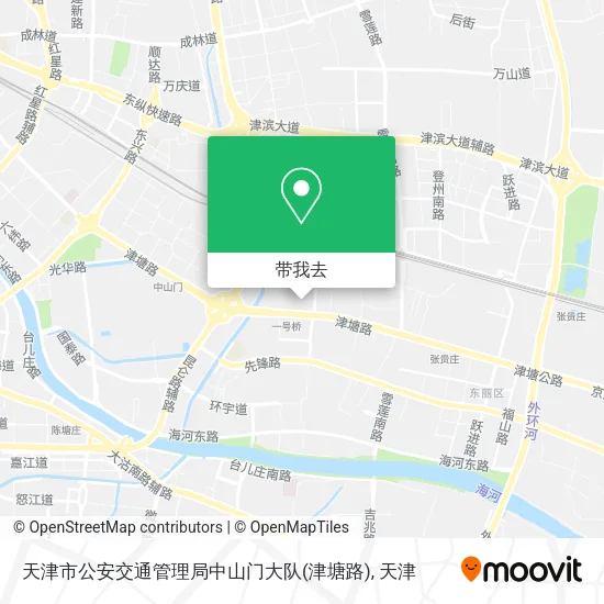 天津市公安交通管理局中山门大队(津塘路)地图