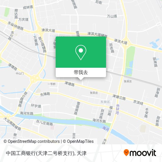 中国工商银行(天津二号桥支行)地图