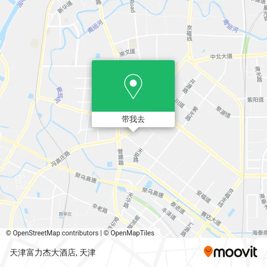 天津富力杰大酒店地图