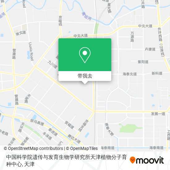 中国科学院遗传与发育生物学研究所天津植物分子育种中心地图