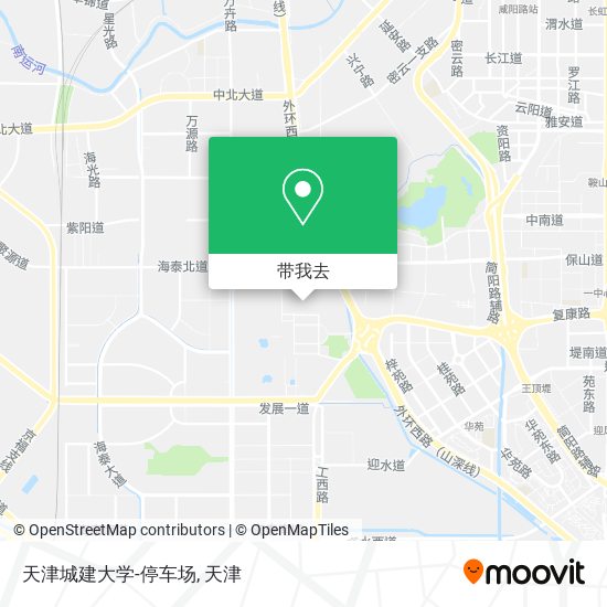 天津城建大学-停车场地图