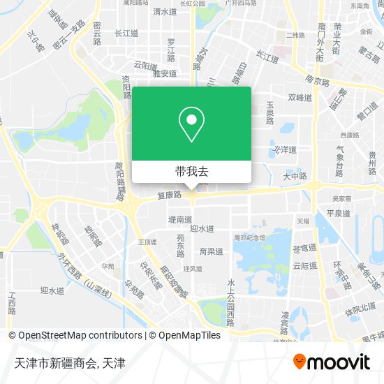 天津市新疆商会地图