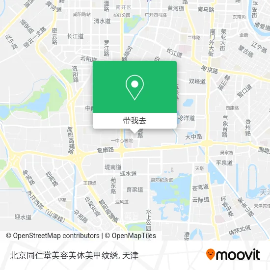 北京同仁堂美容美体美甲纹绣地图