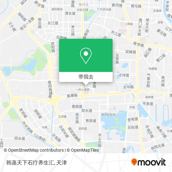 韩蒸天下石疗养生汇地图