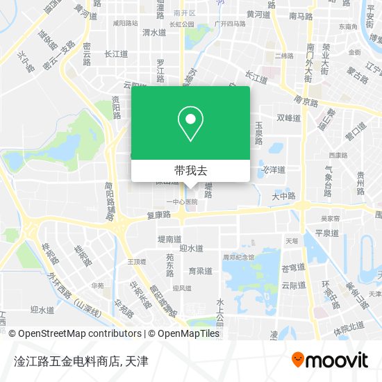 淦江路五金电料商店地图