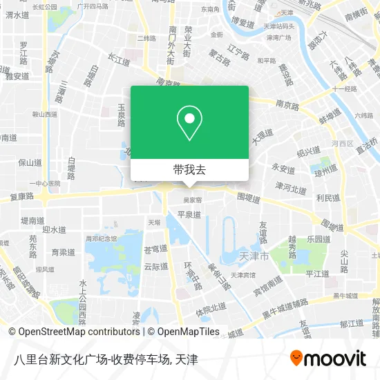 八里台新文化广场-收费停车场地图