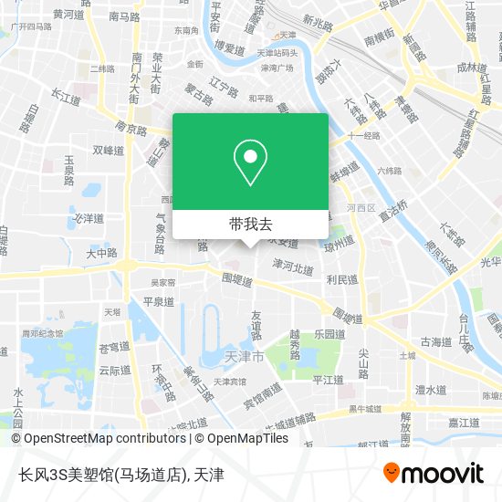 长风3S美塑馆(马场道店)地图