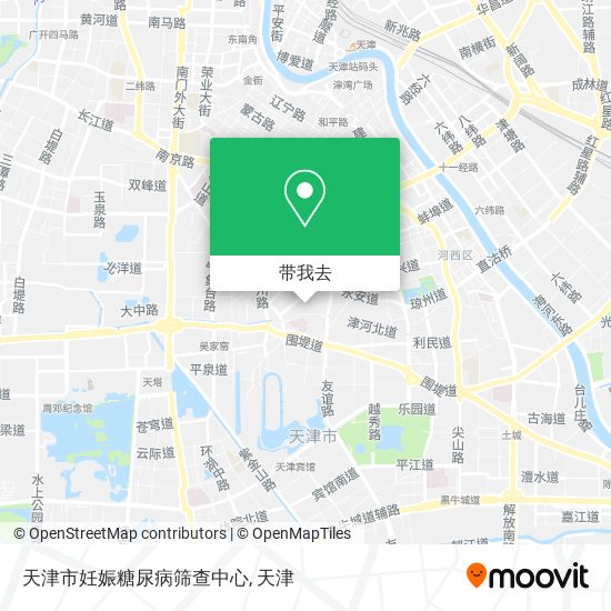 天津市妊娠糖尿病筛查中心地图