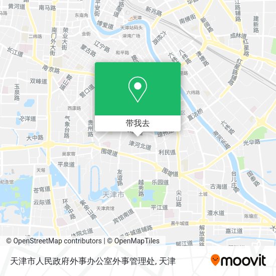 天津市人民政府外事办公室外事管理处地图
