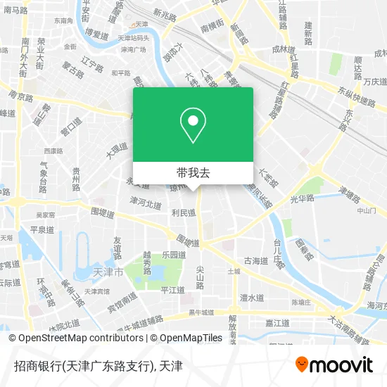 招商银行(天津广东路支行)地图