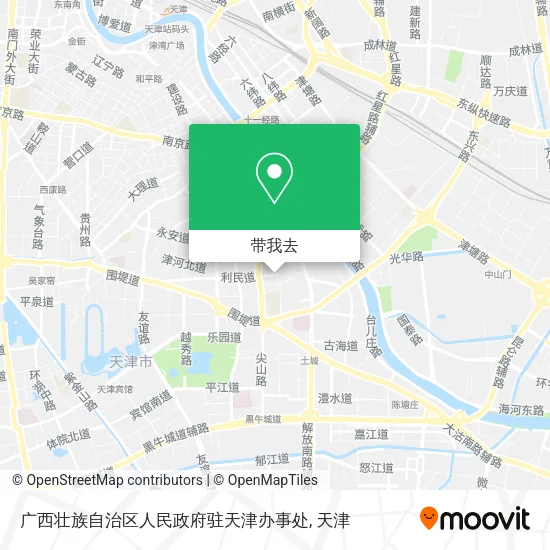 广西壮族自治区人民政府驻天津办事处地图
